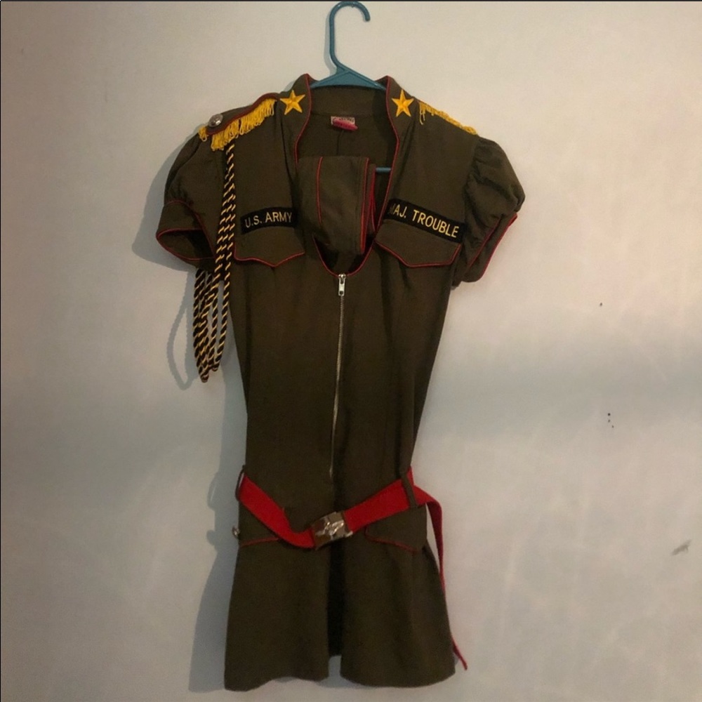 Authentic Trashy Lingerie Costume - Major Trouble